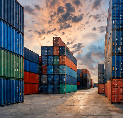 Contêineres e transporte internacional
